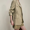 Women's Jacket Autumn Casual Notched Lapel Jacket Office Lady Versatile Women's Loose Long Sleeve Tops 12651026