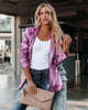Sequins Blazers Women's Suit Jacket Casual Long Sleeve Glitter Suits Party Wear Shiny Lapel Coat Rave Outerwear
