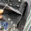 Retro Denim Military Jacket Women Solid Vintage Stand Collar Single Breasted Slim Short Jackets Lady Daily Street Outerwear