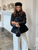 Frog Closure Velvet Tassel Jacket Slim Long Sleeve Mandarin Collar Spring Elegant Women Outerwear Chic Lady Coat
