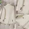 Autumn Winter Women Blazer Ladies Long Sleeve Formal Jacket Coat Black Pink Apricot Blazers Female Casual Tops Outerwear