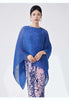 Pleated Shawl Coat For Women Slash Neck Solid Color Headcloth Scarf Versatile Coats Spring 2Z2603