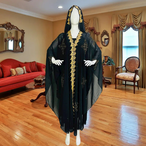 Dubai African Dresses For Women Plus Size Boubou Nigerian Clothes Ankara Dashiki Long Dress Embroidered Kaftan Robe Djellaba