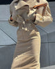 women's British wind trench coat style double-breasted long sleeve belt lapel jacket short coat