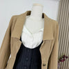 Women's Autumn Vintage Slim Fit Chic Metal Buttons High Waist Cropped Casual Coat Office Lady Suit Jacket Tops J407