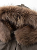 Women's Fur-Lined Down Parka with Wool Blending Mid-Length Winter Jacket for Winter Long Hooded Jacket