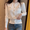 Spring Long Sleeve Women Cardigans Sweater Knitted Coat Short Casual Single Breasted Korean Slim Chic Ladies Tops