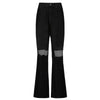 Women's Spring and Fall Casual Ripped High-waisted Slightly Flared Pants Jeans Slim-fit Wash Jeans Long Pants Y2k