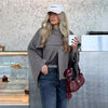 Mujer Cape Coat Women Scarf Collar Ponchos Women Shawl Long Sleeve Winter Woman Ponchos Cloak Knitted Cardigan for Women