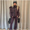 Women Peplum Ski Jackets Hooded Stand Collar Belt Waist Zipper Solid Puffer Jacket Sheath Warm Sport Winter Skiwear