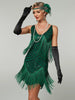 1920s Flapper Roaring Plus Size 20s Great Lady MIni Short Dress Gatsby Fringed Sequin Beaded Lady Mini Tassels Dress