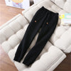 Sports Leisure Set Women's Zipper Solid Coat Women's Autumn/Winter Korean Edition Student Plush Thickened Hoodie Set