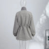 Plaid Women's Outerwear Lapel Double Breasted Trench Coat Belted Raglan Sleeve Jacket French Vintage Style Daily Wear