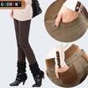 clothe 6XL Winter warm women office work pants High stretch waist cotton ladies pencil pants female High Waist trousers