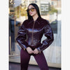 Retro Solid Lace Up Leather Short Jackets Women Chic Lapel V-neck Waist Cinching Cropped Jackets Lady Daily High Street Outwear