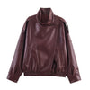 Women Autumn Jackets Asymmetric Button Pocket Long Sleeves Black Loose Zipper Jackets Female High Street Coats