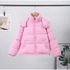 Women's Winter Jacket Coat Hooded Colorful Cute Full Sleeve Warm Zip Up Coats Girl's High Street Outwear Outfit