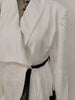 Women's Blazer Skew Collar Asymmetric Pleating Mesh Spliced Slim Designer Suit Jackets Autumn Tide 7AB4740