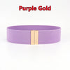 Women Elastic Band Wide Belts Simple Down Coat Waist Belt Female Buckle Black Strap Dress Decoration Accessories Ladies