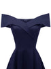 Vintage Off the Shoulder Party Sexy Evening Birthday Dresses Prom Elegant Women Fit and Flare Cotton Dress