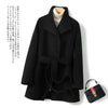 Winter Double-sided Woolen Coat Women's Short Hepburn 100% Wool Coat for Women Elegant Clothes Chaqueta Feminine F