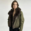 Faux Fur Neck Short Jackets Women Long Sleeve Ruff Thicken Loose Outerwear Female Autumn Winter Chic Daily Coats