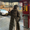 Winter Long Parkas Coat for Women Korean Oversized Stand Collar Cotton-Padded Jacket Windproof Warm Thick Parkas Outerwear