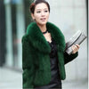 Korean Women Long Sleeved Fur Jacket Ladies High End Faux Fur Short Coat Winter Female Large Size 5XL Plush Outwear
