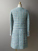 Elegant Women Tweed Jacket Long Sleeve Single Breasted Plaid Short Coat Spring Autumn Office Ladies Designer Outerwear