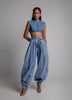 High Waist Zipper Jogger Jeans Trousers Women Loose Casual Vintage Lantern Pants Fall Baggy Jeans Street