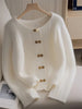 Autumn Winter Korean Sweater Cardigan Women Long Sleeve Casual White Loose Knitwear Ladies Sweater Jacket Female Top