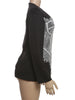 Basic Jacquard Patchwork Jacket Women V-Neck Single-Breasted Full Sleeve Fall Office Street Skinny Chic Crop Coat