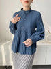 Spring Women's Short Trench Coat Stand Collar Loose Casual Loose Single Breasted Lantern Sleeve Jacket 2DB6686