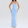 Elegant 2 Pieces Dress Set with Scarf Women Matching Sets Sexy Cropped Top and Long Dress Set Casual Dress