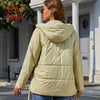 Spring Women Parkas Plus Size Short Grey Padded Down Coats Hooded Women's Jacket Outerwear Quilted AM-10075