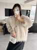 Women Autumn Furry Sweater Coat Single Button Design Knitted Warm Coat Thick Cardigans Clothes Tops For Women Sweater