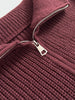 Spring Women's Loose and Lazy Style Sweater Cardigan Flared Lapel Long Sleeve Double Chain Stripe Knit Coat