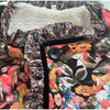 Vintage Floral Flower Printed Cotton Coat Women Fleece Thick Warm Long Sleeve Quilted Jacket Autumn Winter Women's Clothing