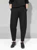 Women Patchwork Split Joint Brief Pants Spring Autumn High Elastic Waist Black Loose Trousers Tide JQ013