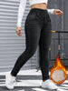 Women's High Waist Fleece Lined Skinny Jeans Stretch Slim Fit Denim Pants Warm Thick Thermal Trousers Winter Daily Streetwear