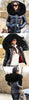 Women’s Short Coat with Fur Collar Winter Warm Quilted Jacket Outerwear