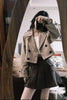 autumn product women's classic double-breaked lapel simple short trench coat casual coat