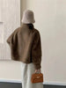 Eco-friendly Mink Fur Windproof Stand Collar Faux Mink Coat For Women Warm Winter Thick Jackets With Pockets 2DB5167