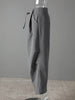 Gray 3 Piece Set Women's Lapel Blazer Short Vest High Waist Drawstring Wide Leg Pants Suit Autumn