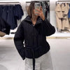 Upgraded Thick Wrap Front Tie Padded Jacket Kimono Style Collar Long Sleeve Loose Warm Daily Women Coat Winter Cotton Coats