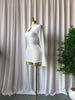 Women Stand Collar Elastic Bodycon Midi Mini Dress Satin Fall Winter Cocktail Even Birthday Party Dresses