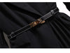 Spring Autumn Women's Dresses Suit Collar Stitching Fake Two-Piece Elegant Lady Office Long Dress Vestidos