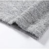 Fuzzy Frog Button Women's Knit Cardigan Long Sleeve Loose Cropped Cardigan Solid Relaxed Knit Top Daily Jackets