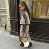 Elegant Cloak Double Breasted Long Coats Women Retro Lapel Double Side Loose Coat Female Autumn Winter Lady Outwear
