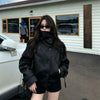 Women's Autumn Winter Jacket Double Breasted Stand Collar Solid Trench Coat Chic Korean Retro Clothes Lady Casual Coats